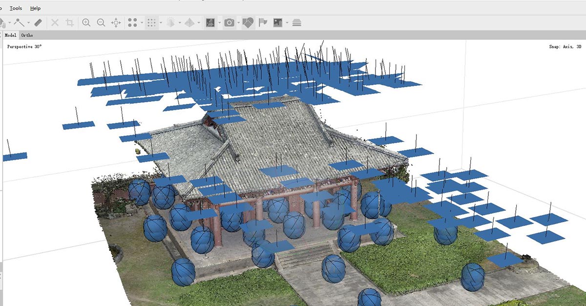 textured mesh flight image