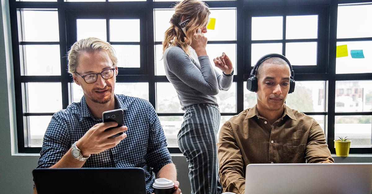 group of people in office